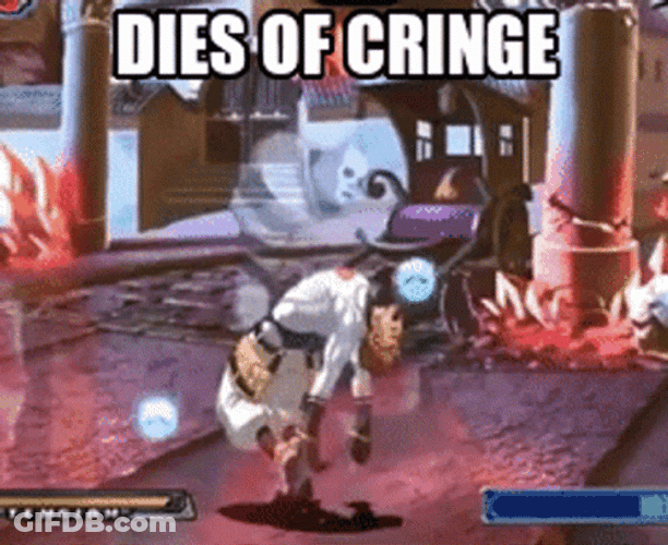 Guilty Gear Zappa Dies Of Cringe GIF