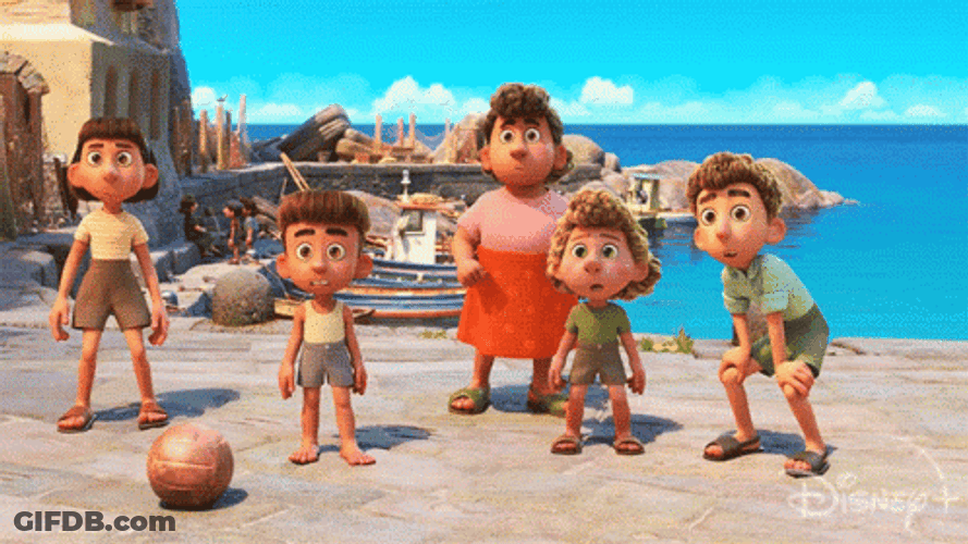 Guilty Kids Pointing At Luca GIF