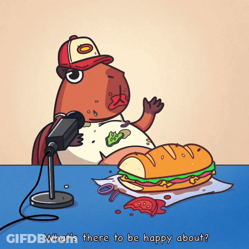 Guinea Pig At Microphone What's There To Be Happy About GIF