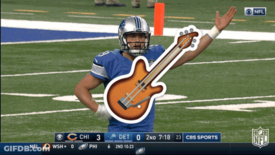 Guitar Playing Detroit Lions Football Meme GIF