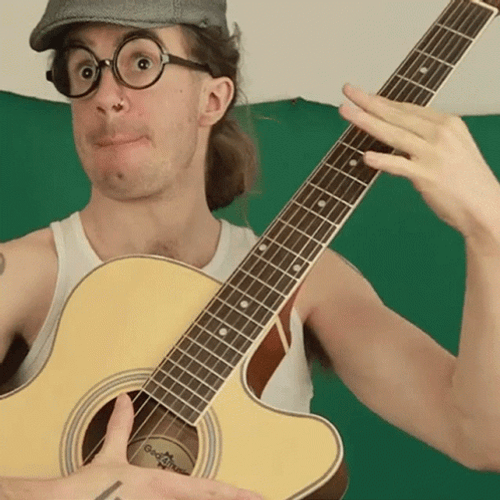 Guitar Playing Of Bradley Hall GIF