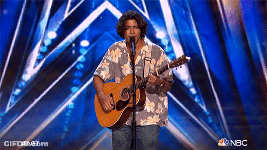 Guitar Playing On America's Got Talent GIF
