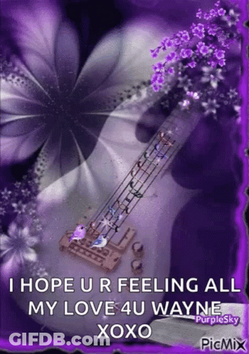 Guitar With I Hope Ur Feeling All My Love Wayne Xoxo GIF