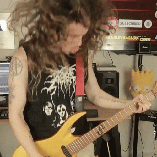 Guitarist Jumping And Jamming GIF