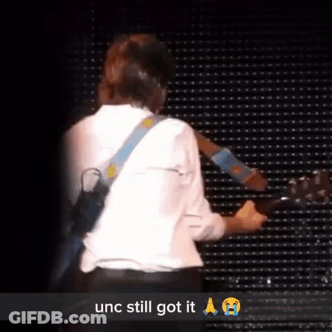 Guitarist On Stage Saying Unc Still Got It GIF