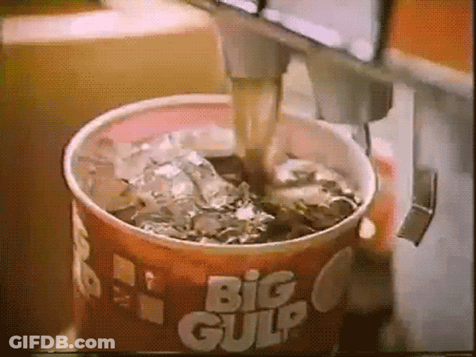 Gulp Gulp Gulp 7 Eleven Big Gulp Meme GIF