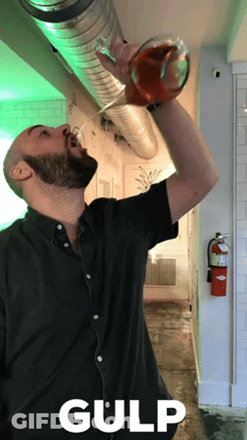 Gulp Gulp Gulp Drinking Too Much Meme GIF