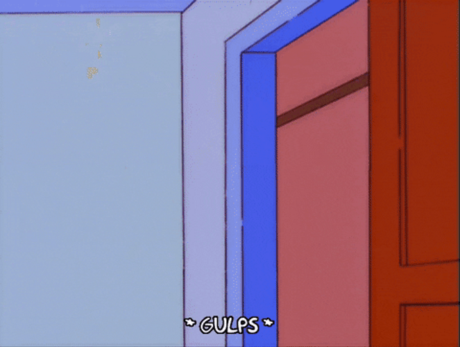 Gulp Gulp Gulp Shocked Reaction The Simpsons Meme\ GIF
