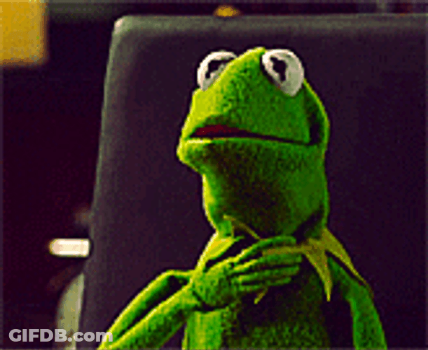 Gulp Kermit The Frog GIF