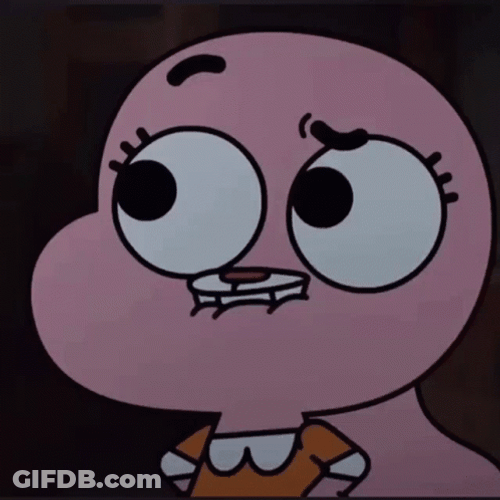 Gumball Anais Watterson Curious Dog Expression GIF