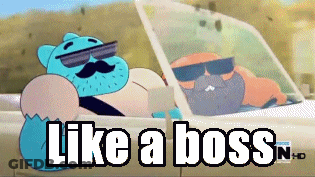 Gumball And Darwin From The Amazing World Of Gumball In A Car GIF