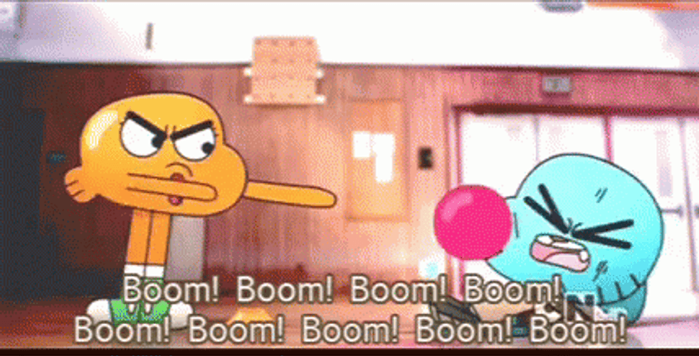 Gumball Darwin Boom GIF