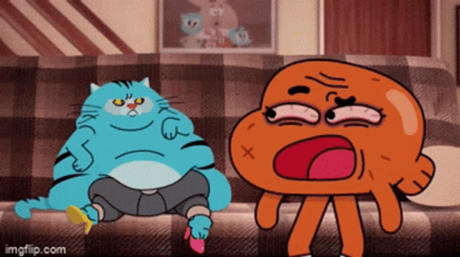 Gumball Freaked Out Darwin Watterson GIF