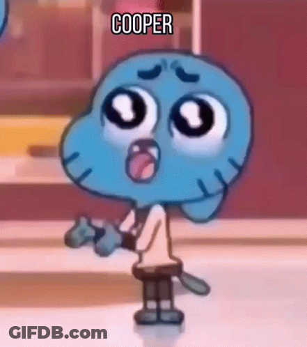 Gumball From Amazing World Of Gumball Sitting On Bench With Cooper GIF