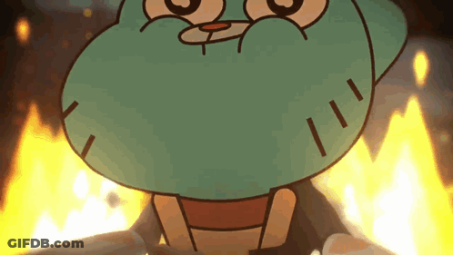 Gumball From The Amazing World Of Gumball By Burning Fire GIF