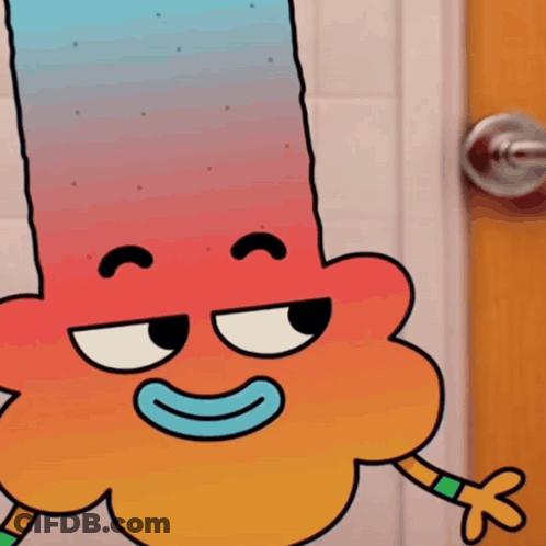 Gumball From The Amazing World Of Gumball Is Shown With A Very Angry Face GIF