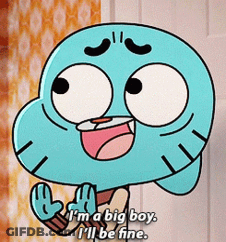 Gumball From The Amazing World Of Gumball Says I 'M A Big Boy GIF