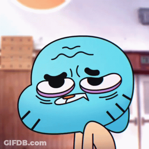 Gumball Sad Face GIF
