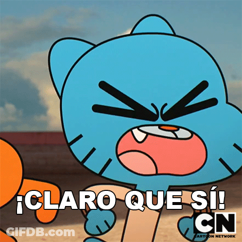 Gumball Says Claro Que Si Cn GIF