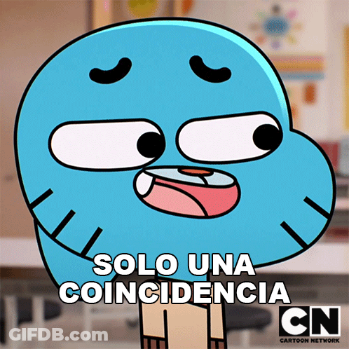 Gumball Says Solo Una Coincidencia GIF
