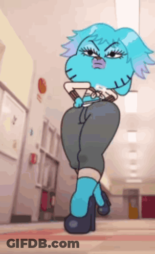 Gumball Standing In Hallway GIF