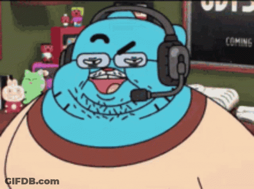 Gumball The Amazing World Of Gumball Headphones Microphone GIF