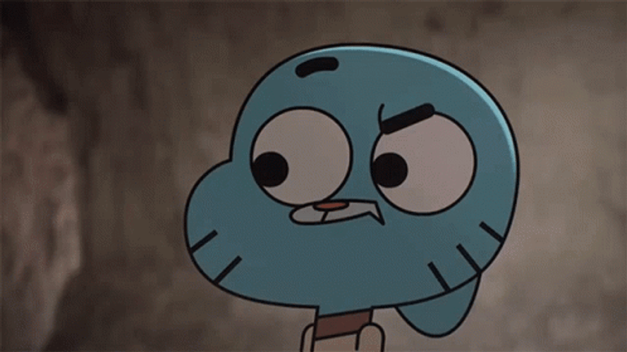Gumball Watterson Pissed Off Stare GIF
