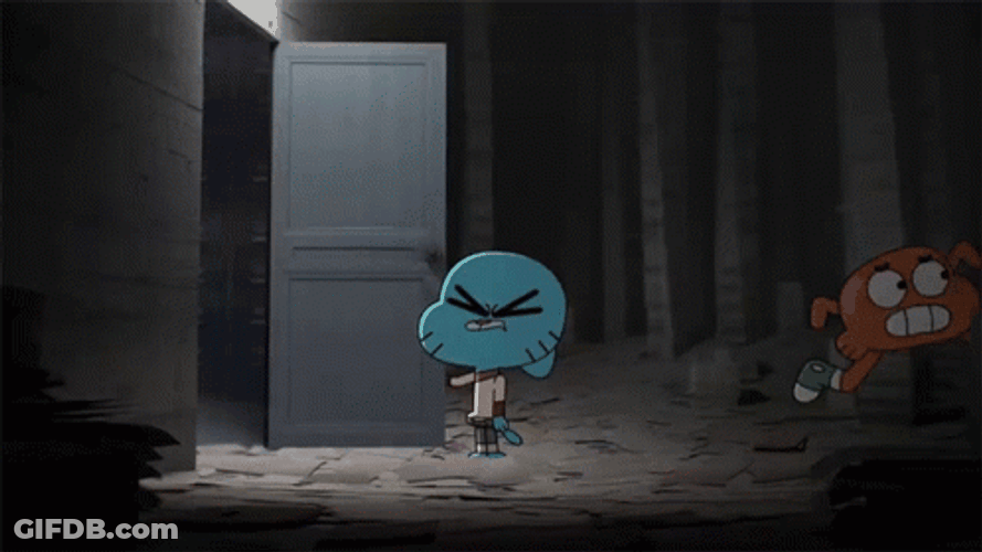 Gumball Watterson Slamming Door GIF