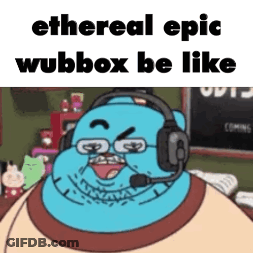 Gumball Wearing Headphones And Microphone GIF