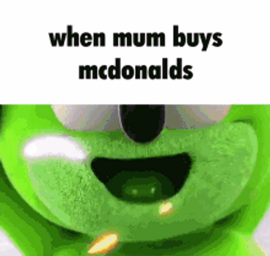 Gummibar Dancing When Mum Buys Mcdonalds Meme GIF