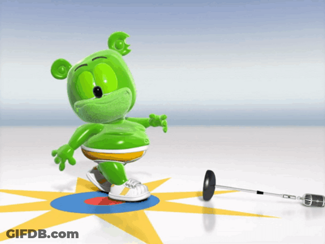 Gummy Bear Got Hit GIF