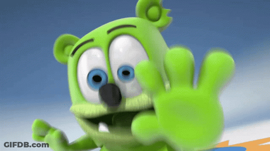 Gummy Bear High Five GIF