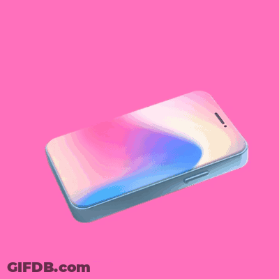 Gummy Bear Holding Heart From Cell Phone Sending Love GIF