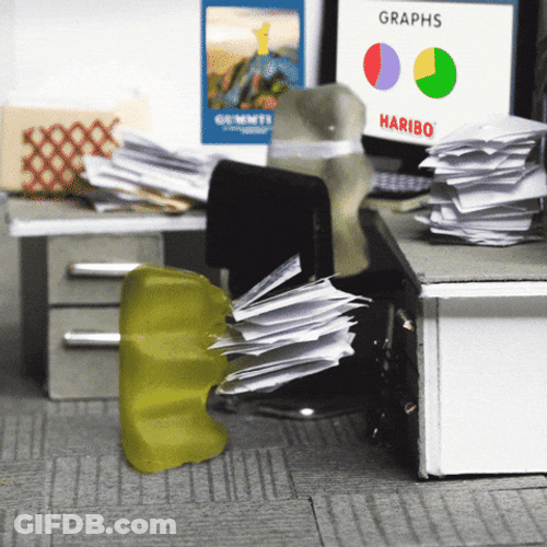 Gummy Bear Monday Work Meme GIF