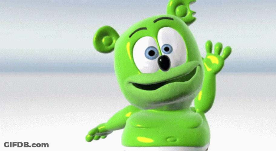 Gummy Bear Wave Hands GIF