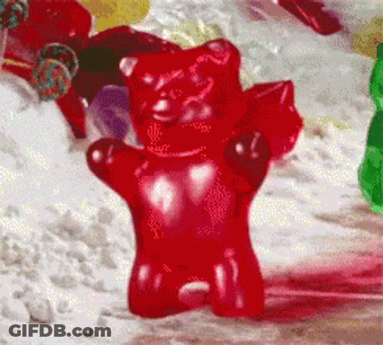 Gummy Bear Waving Hands GIF