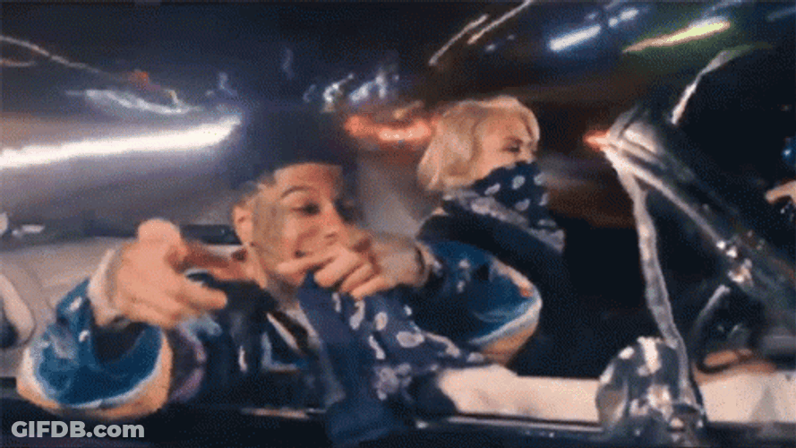 Gun Shooting Blueface Johnathan Michael Porter GIF