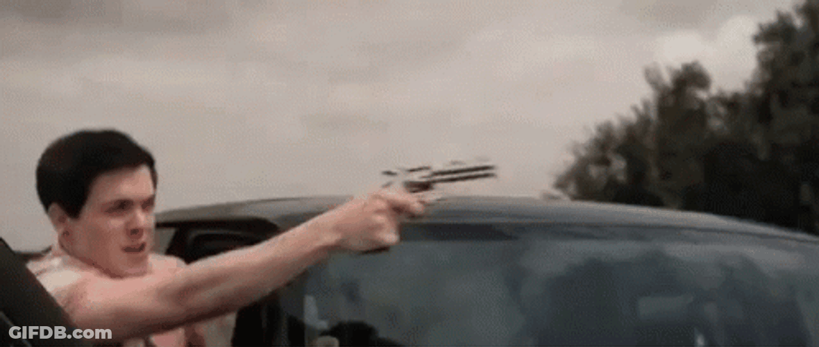 Gun Shooting Car Scene Fight GIF