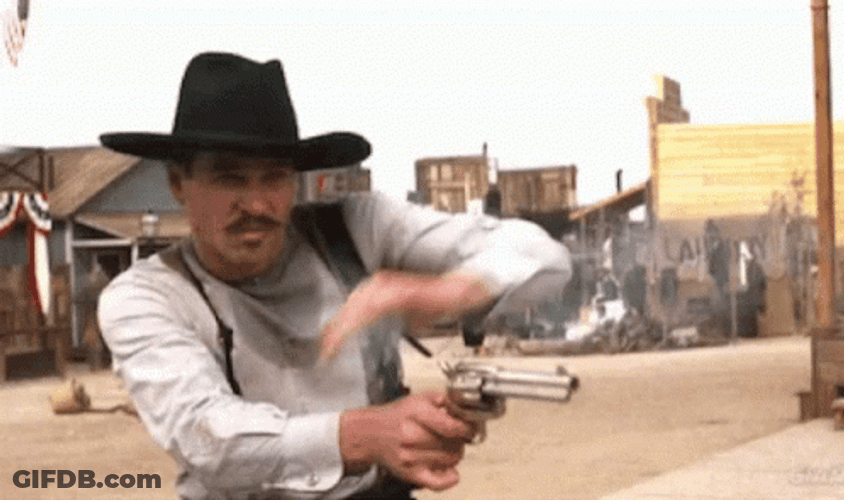 Gun Shooting Doc Holiday Action GIF