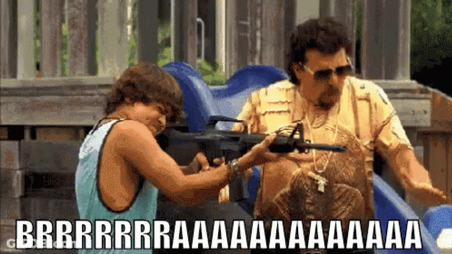 Gun Shooting Rifle Brrraaa GIF