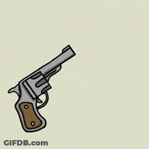 Gun Shooting Russian Roulette Bang GIF