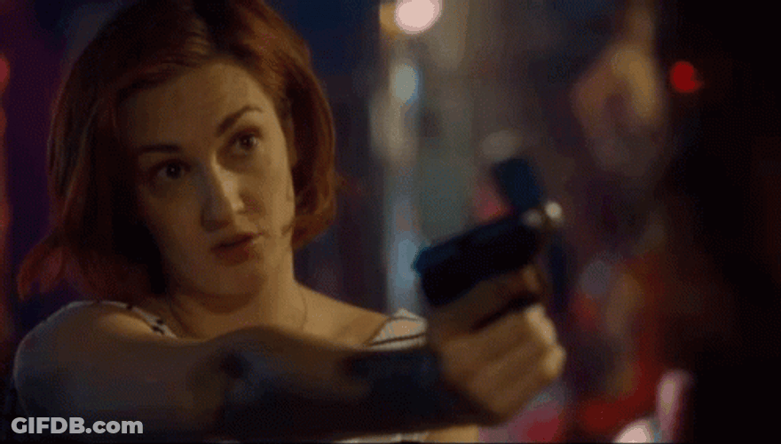 Gun Woman How Im Smart GIF