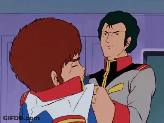 Gundam Bright Punched Amuro Ray GIF