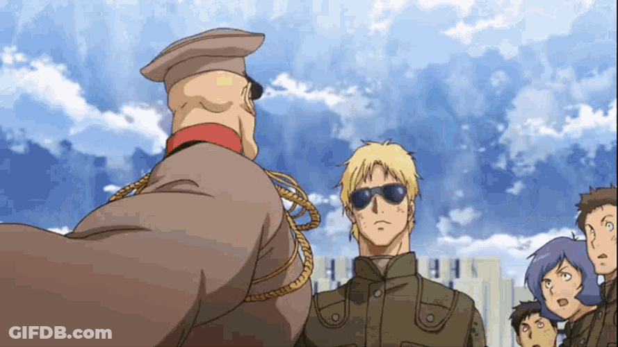 Gundam Char Aznable Slap Scene GIF