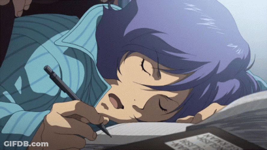 Gundam Garma Zabi Fell Asleep GIF