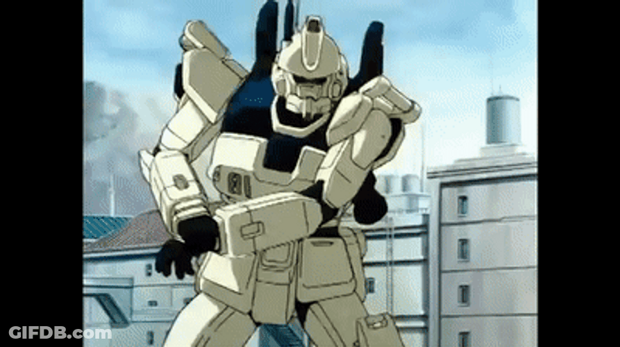Gundam Gouf And Ez8 Fight GIF