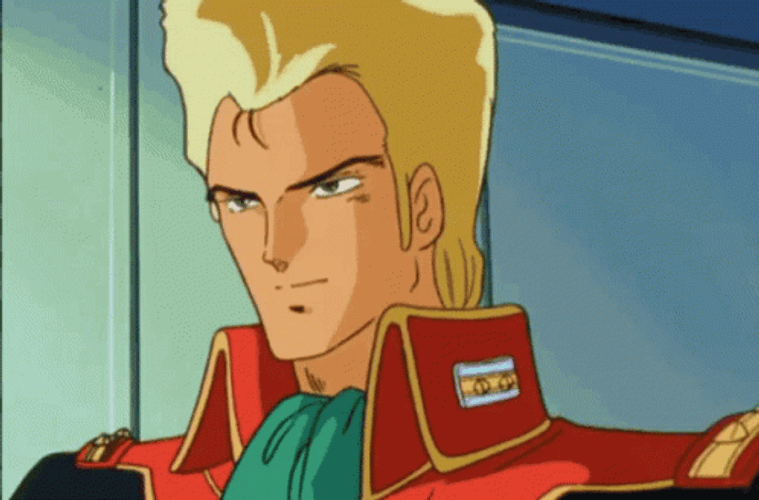 Gundam Jerid Messa Talking GIF
