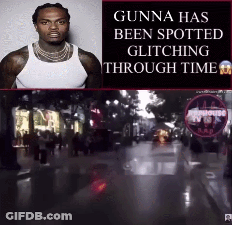 Gunna Glitching Through Time Poster GIF