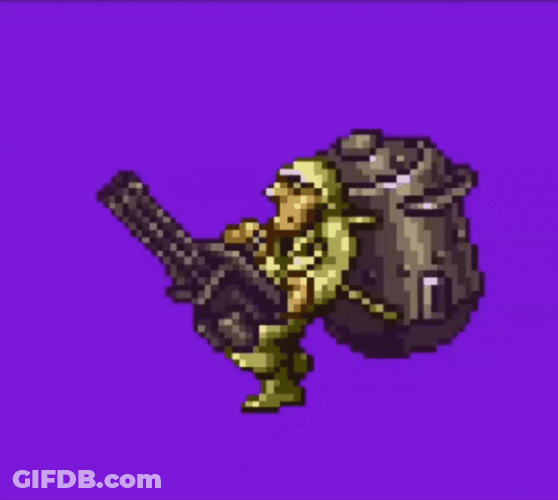 Gunner Metal Slug Soldier GIF
