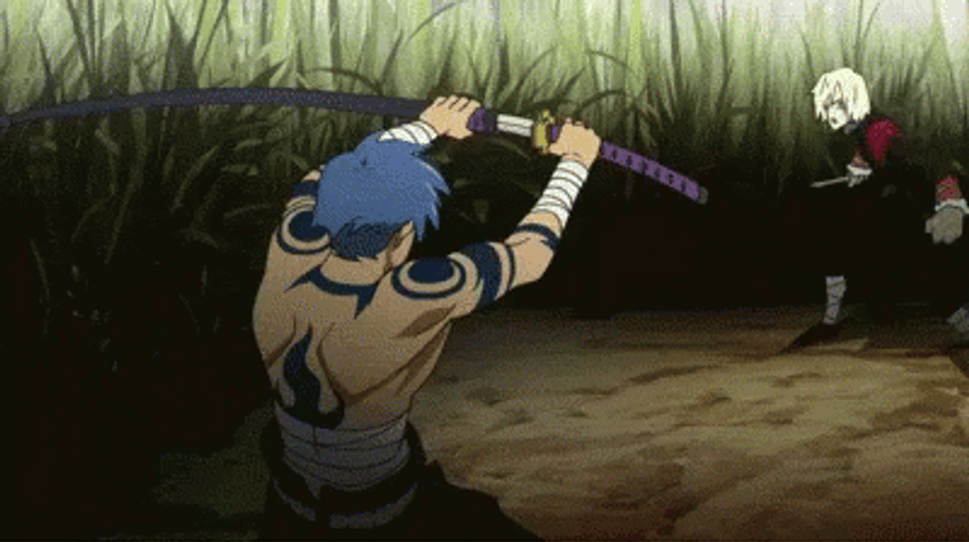 Gurren Lagann Kamina Nodachi Anime Sword GIF